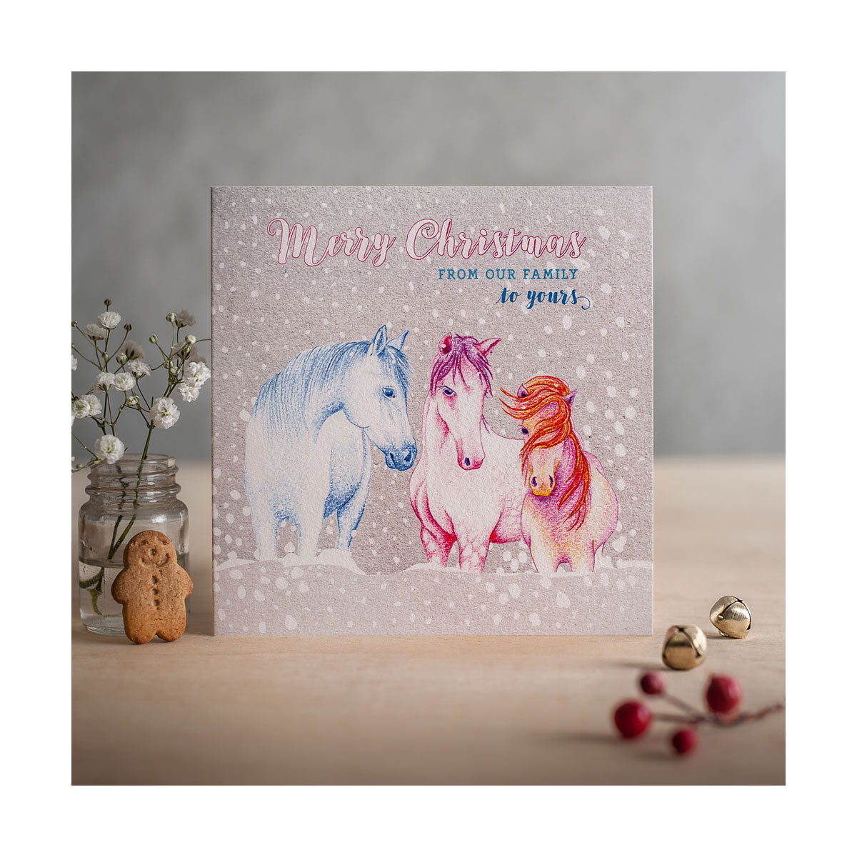 Carte de Noël à bord ponté
